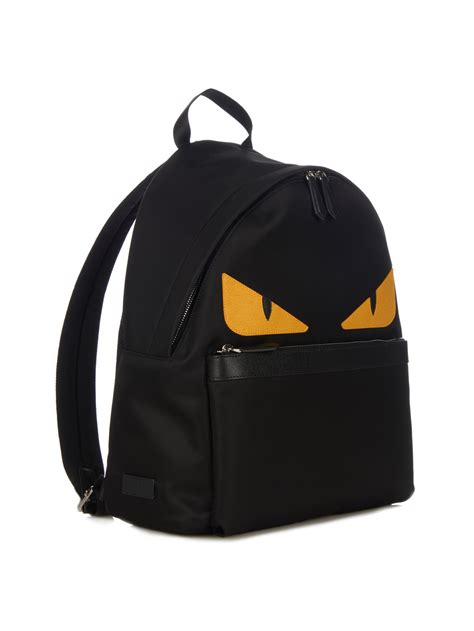 fendi backpack black|fendi black leather backpack.